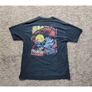 Vtg Y2K 2005 Fullmetal Alchemist Promo T-Shirt Mens L Edward Elric Funimation
